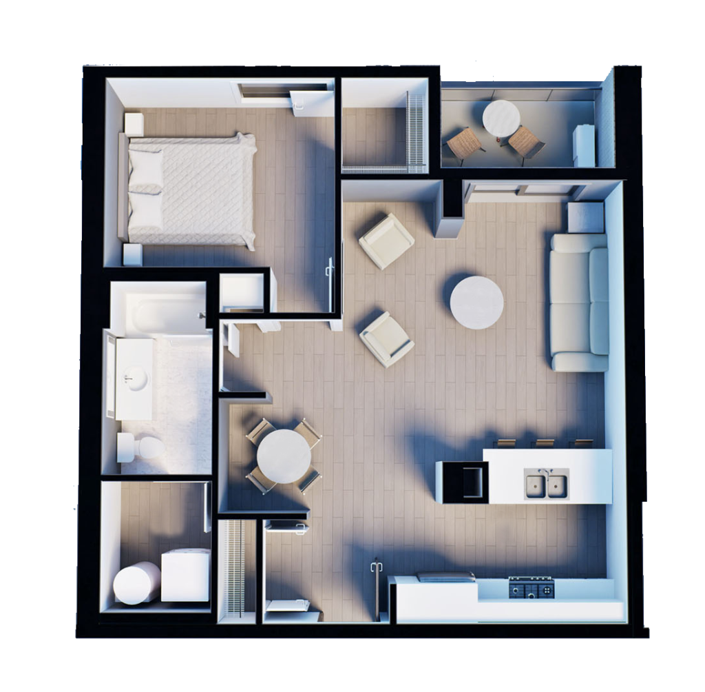 Apartment layout at 1333 Main street in Moncton