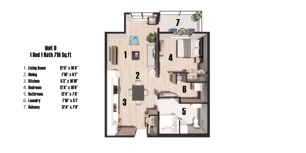 D Layout Quinn Court Apartment