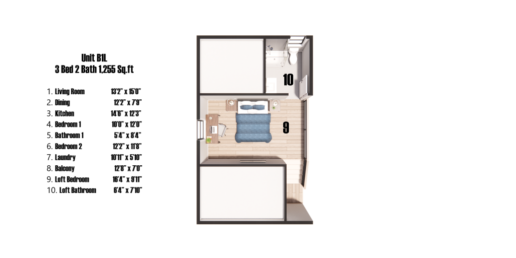 Unit B1L Quinn Court Apartment Building