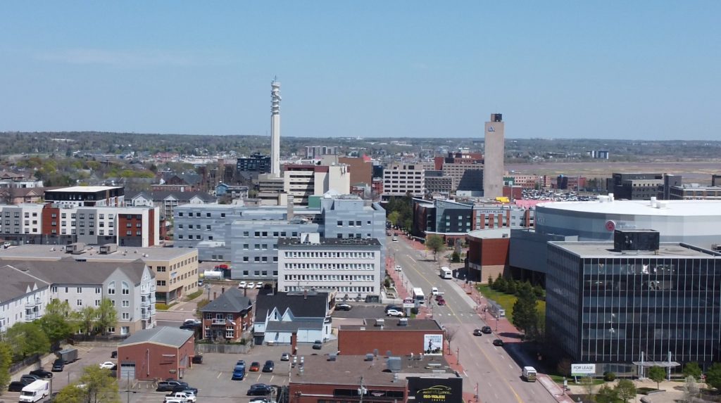 Modern apartment buildings in Moncton with thoughtfully designed rental suites and community amenities.